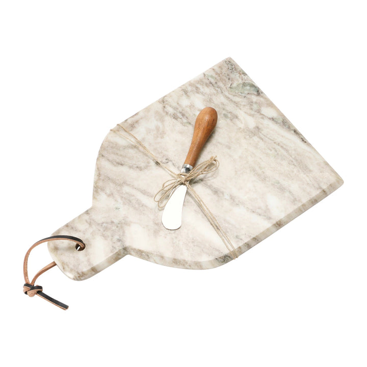 Marble Tray with Canape Knife