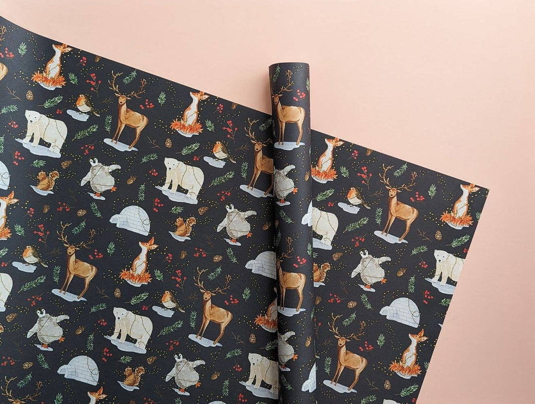 Festive Animals Christmas Gift Wrap