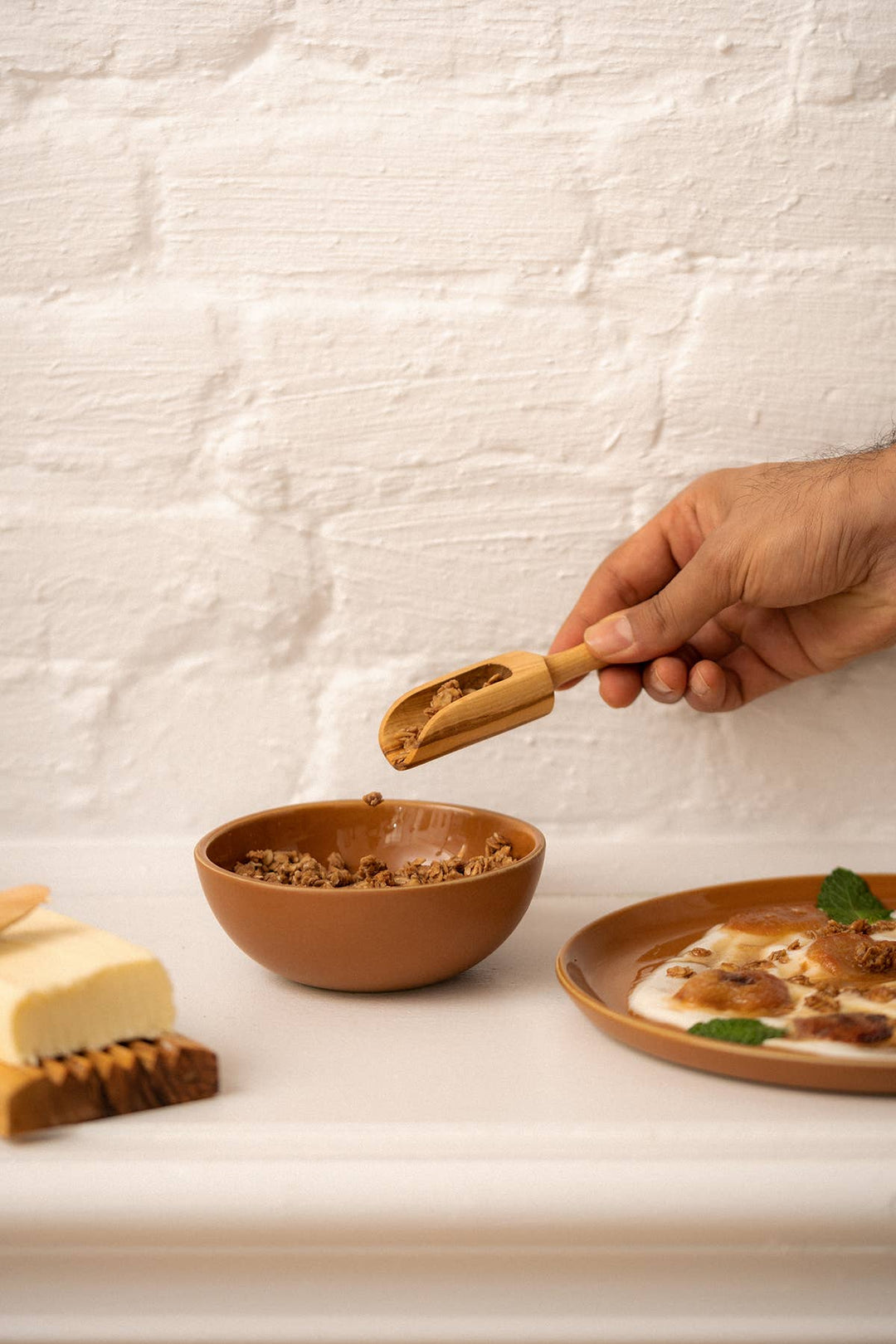 Natural Olive Wood Scoop | Handcrafted