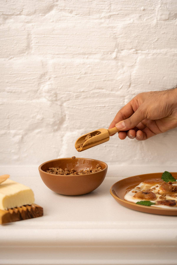 Natural Olive Wood Scoop | Handcrafted