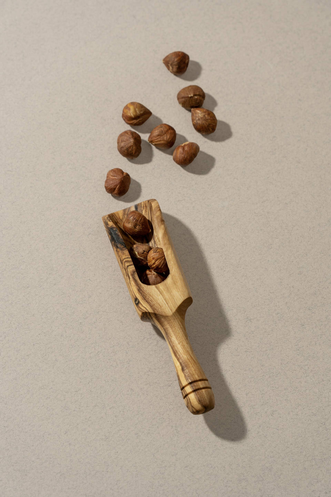 Natural Olive Wood Scoop | Handcrafted
