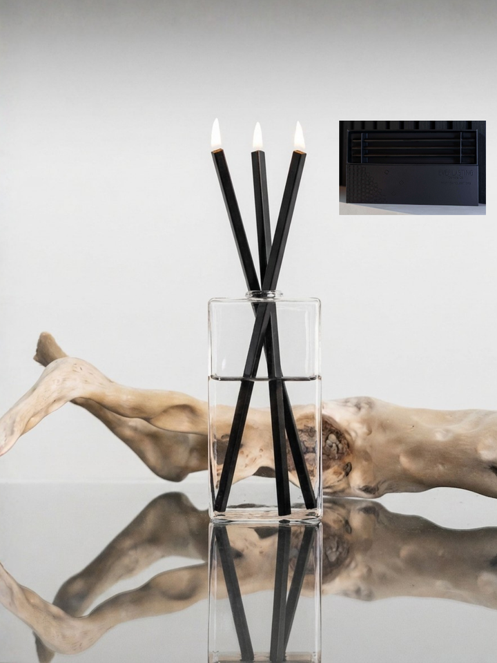Everlasting Candles – Steel Candlesticks