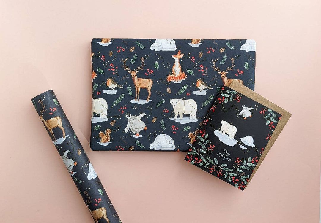 Festive Animals Christmas Gift Wrap
