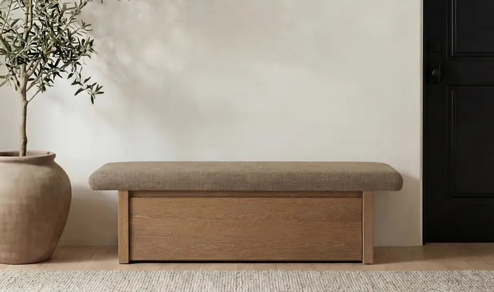 Gemma Storage Bench | Taupe