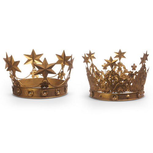 10.5" Antique Gold Crown