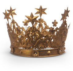 10.5" Antique Gold Crown