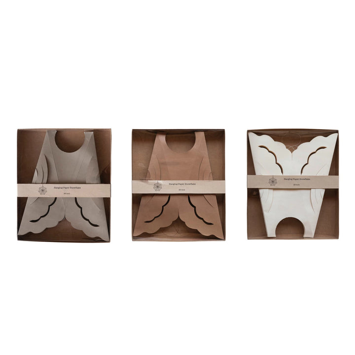 Recycled Paper Folding Snowflake