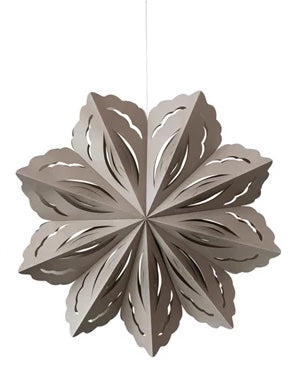 Recycled Paper Folding Snowflake