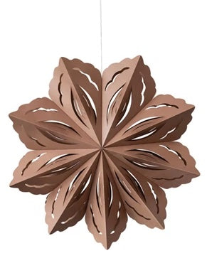 Recycled Paper Folding Snowflake